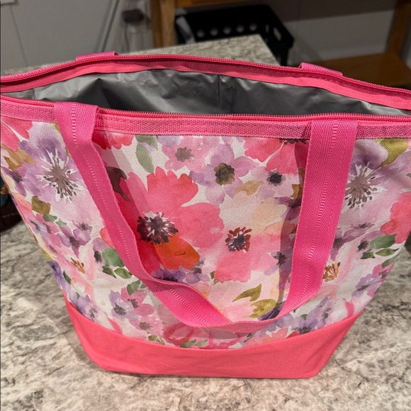 Igloo Pink and White Floral Tote Bag - Picture 4 of 5